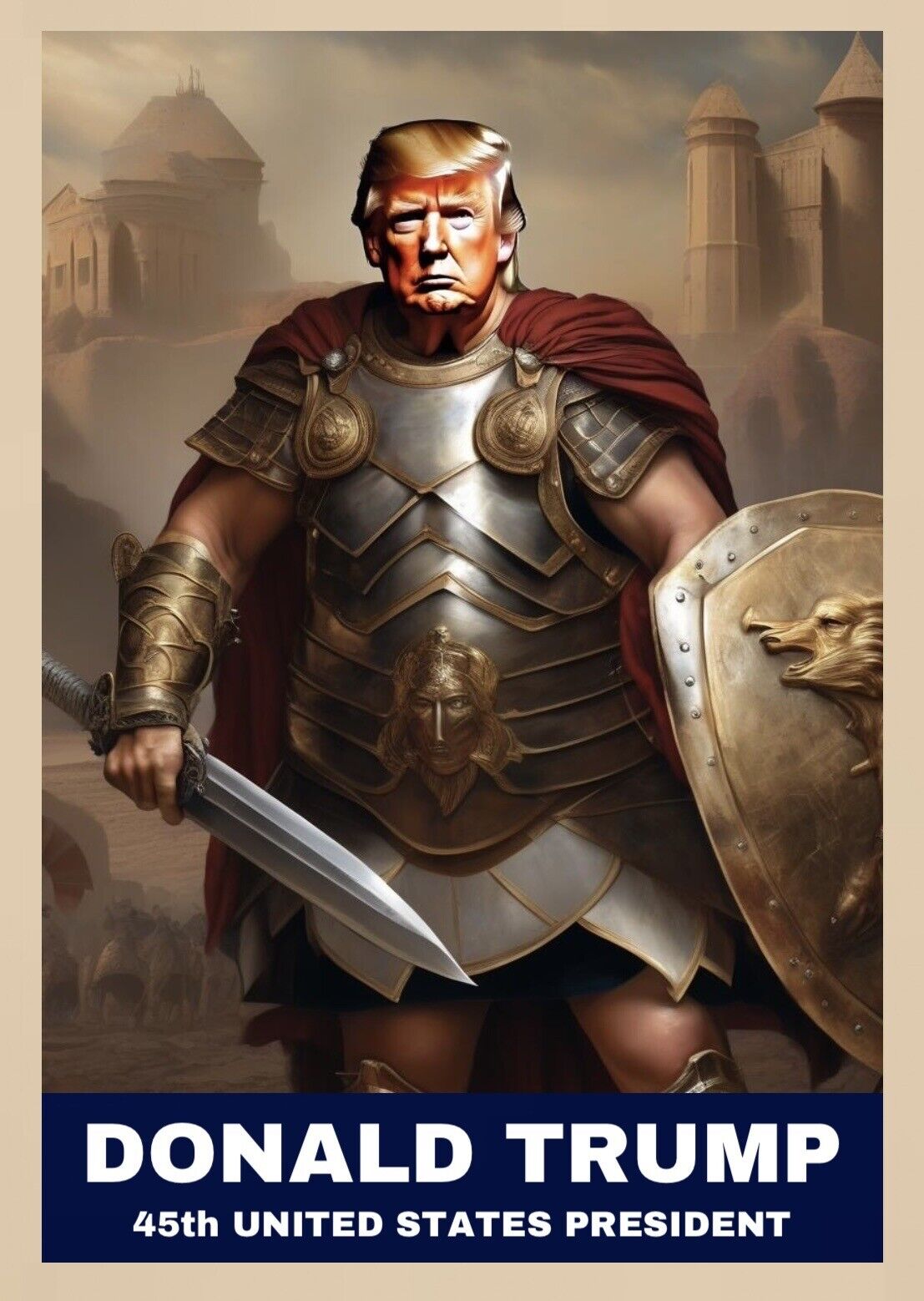 Donald Trump United States President Custom Made Gladiator Trading Card 1/1000