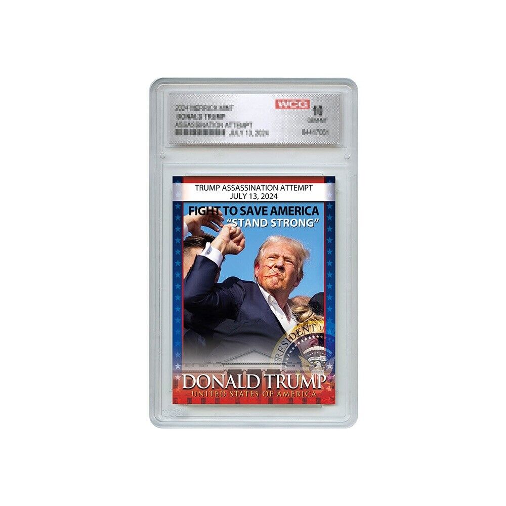 Donald Trump 2024 Shooting Assassination Card Collectible Trading Card For Fans！