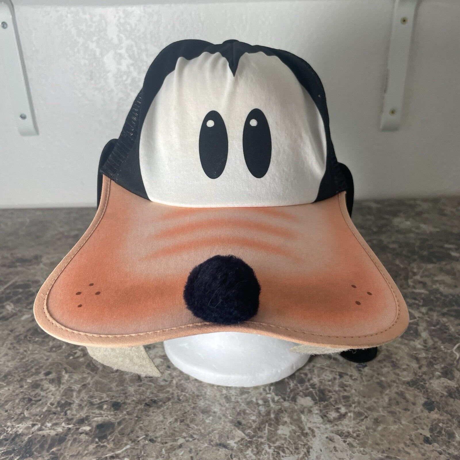Vintage Disney Character Fashions Goofy Snap Back Hat with Ears & Teeth