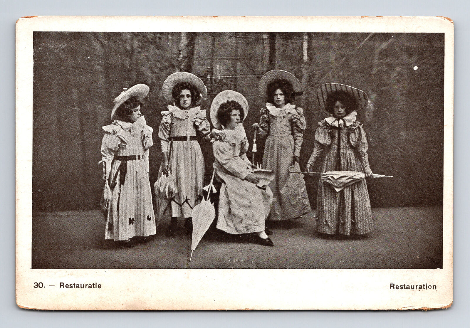 Antwerp Women's Clothing Through the Ages Antwerp Historical Procession Postcard