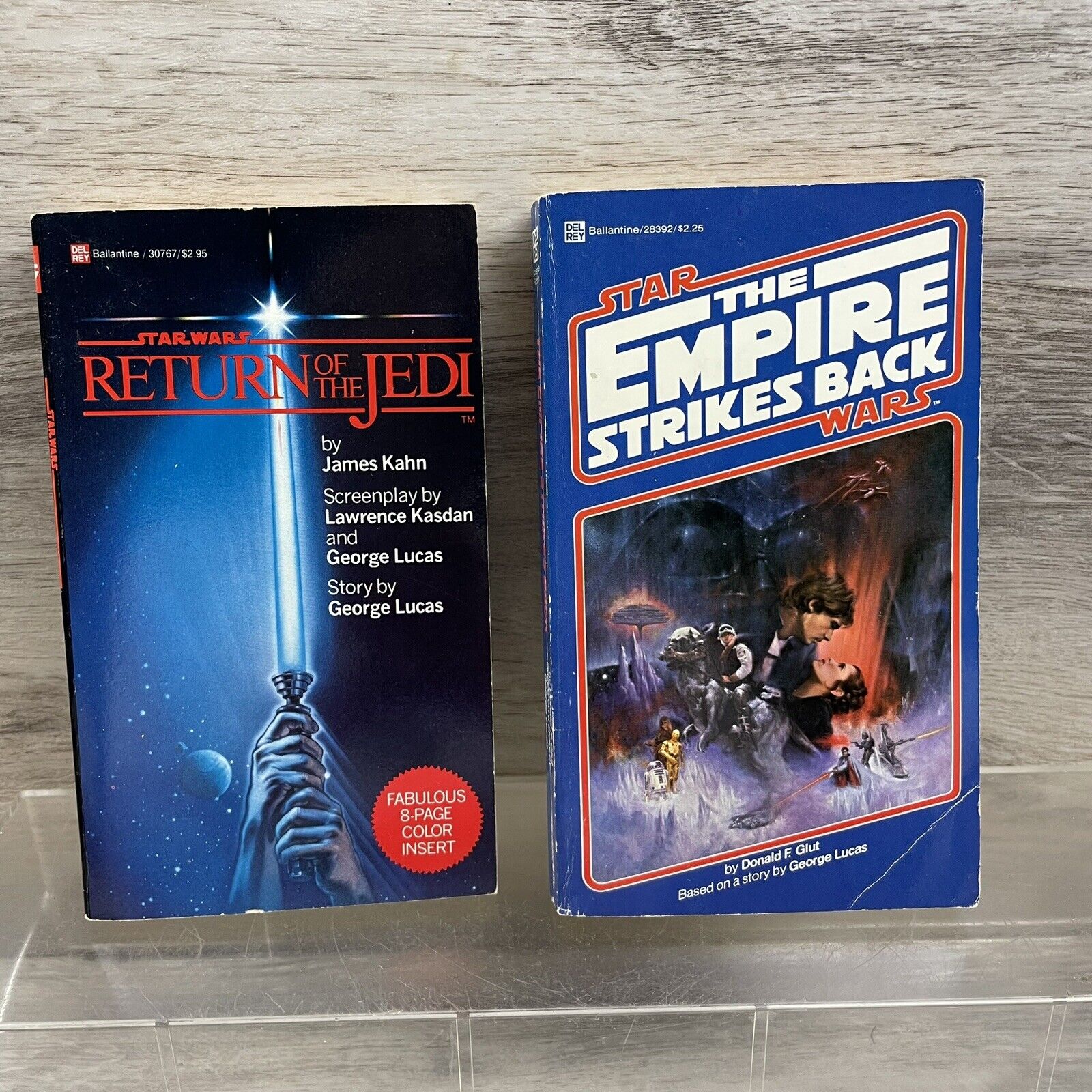 Vintage 1980s Star Wars Books Return Of The Jedi & The Empire Strikes Back