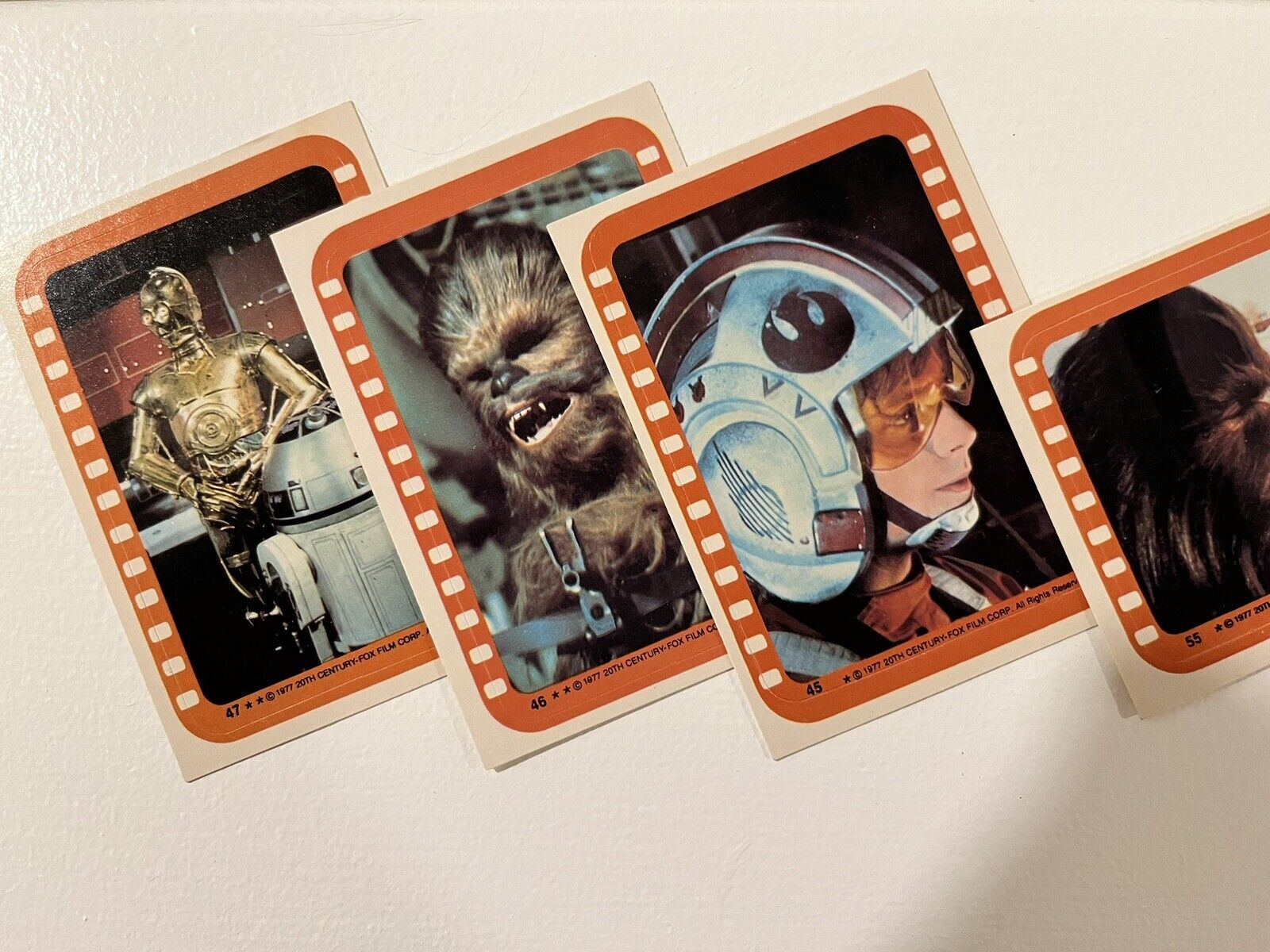 Vintage 1977 Topps Star Wars 5th Series Stickers Complete Set *MINT*