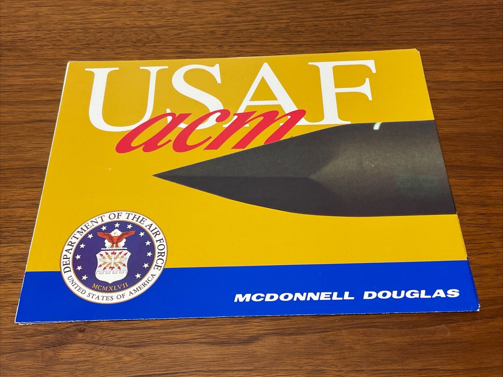 McDonnell Douglas USAF Advanced Cruise Missile Promotional Advertisement KG JD