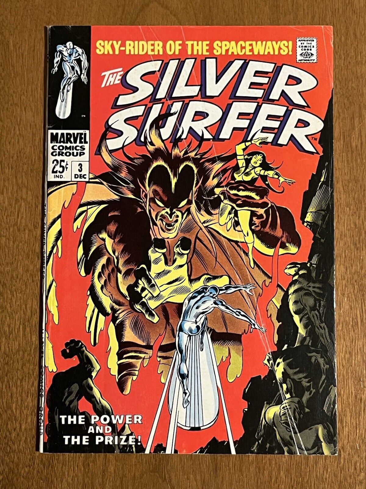 Silver Surfer #3/Silver Age Marvel Comic Book/1st Mephisto/VG+