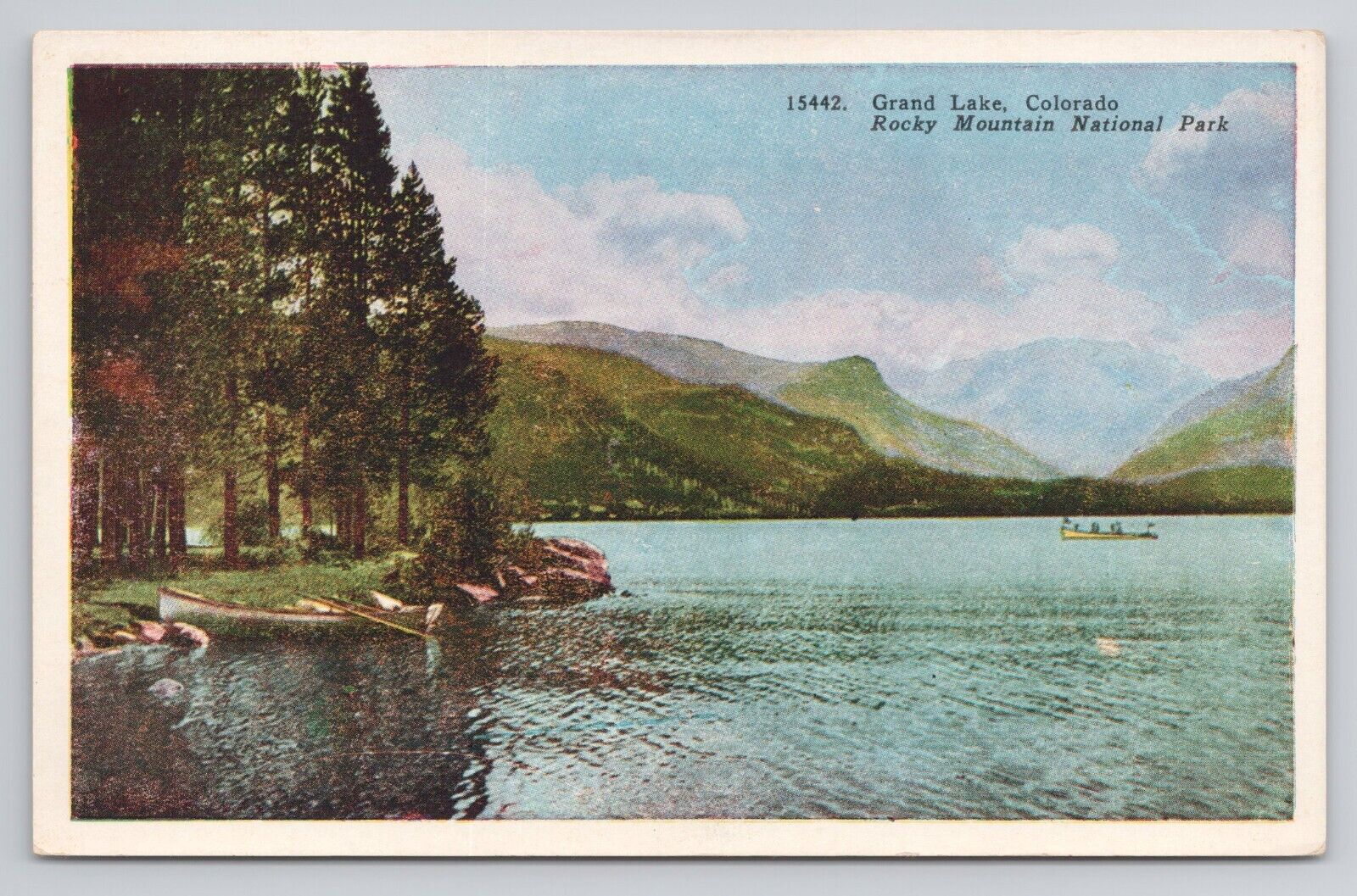 Postcard Grand Lake Colorado Rocky Mountain National Park