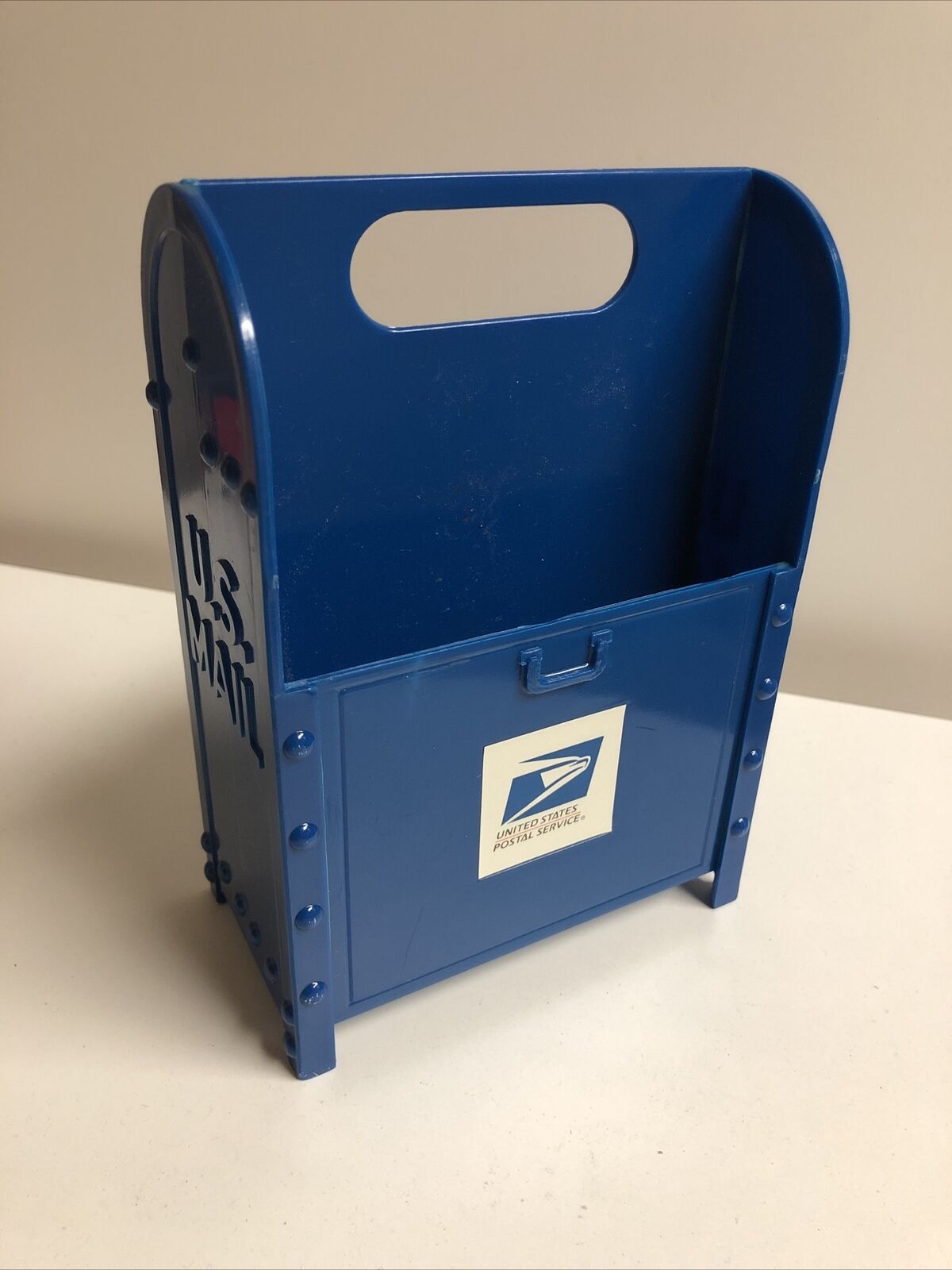 Vintage US Postal Service Desk Letter Holder Post Office Envelope Storage USPS