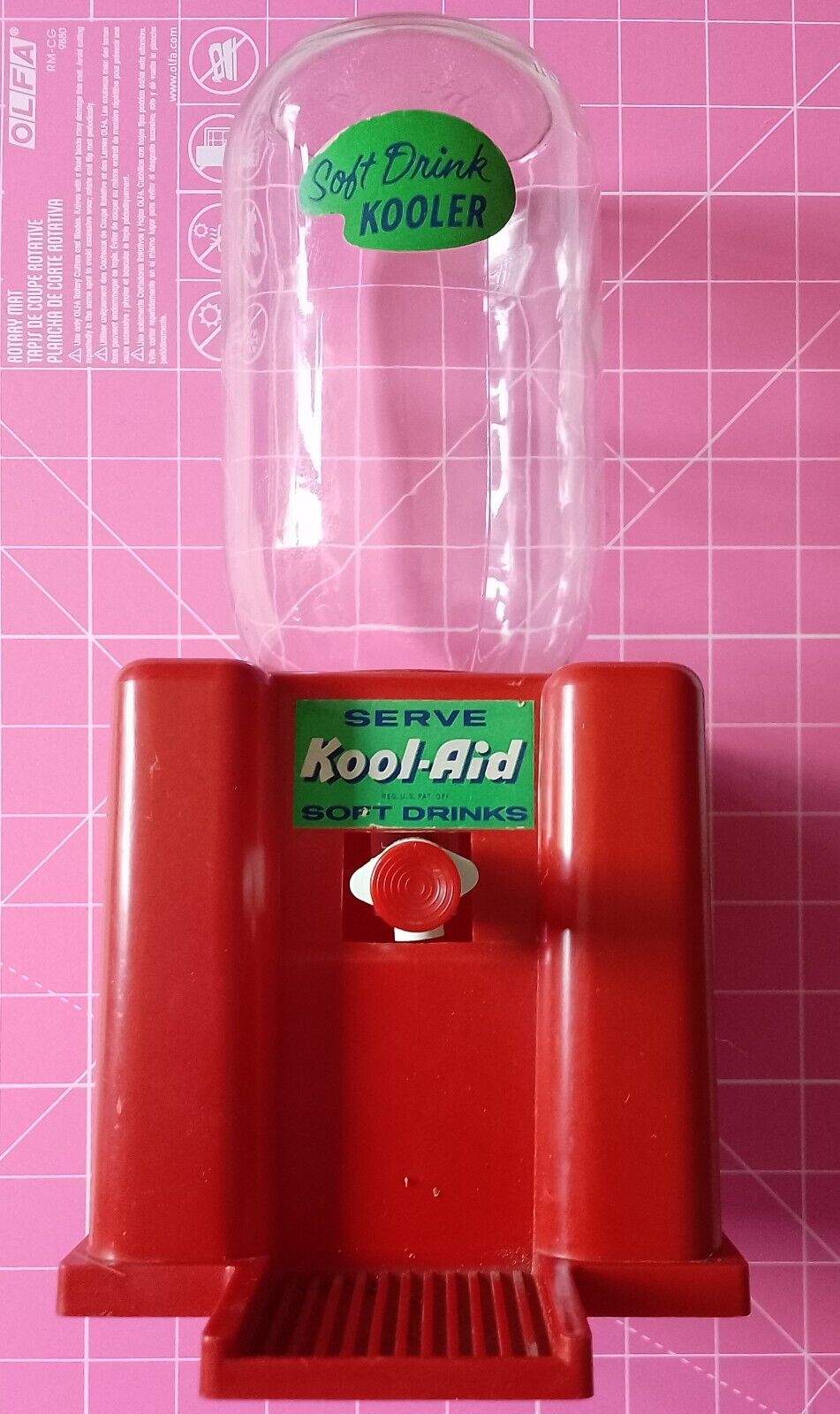 Retro Kool-Aid Kooler Soft Drink Dispenser Red  1960\'s