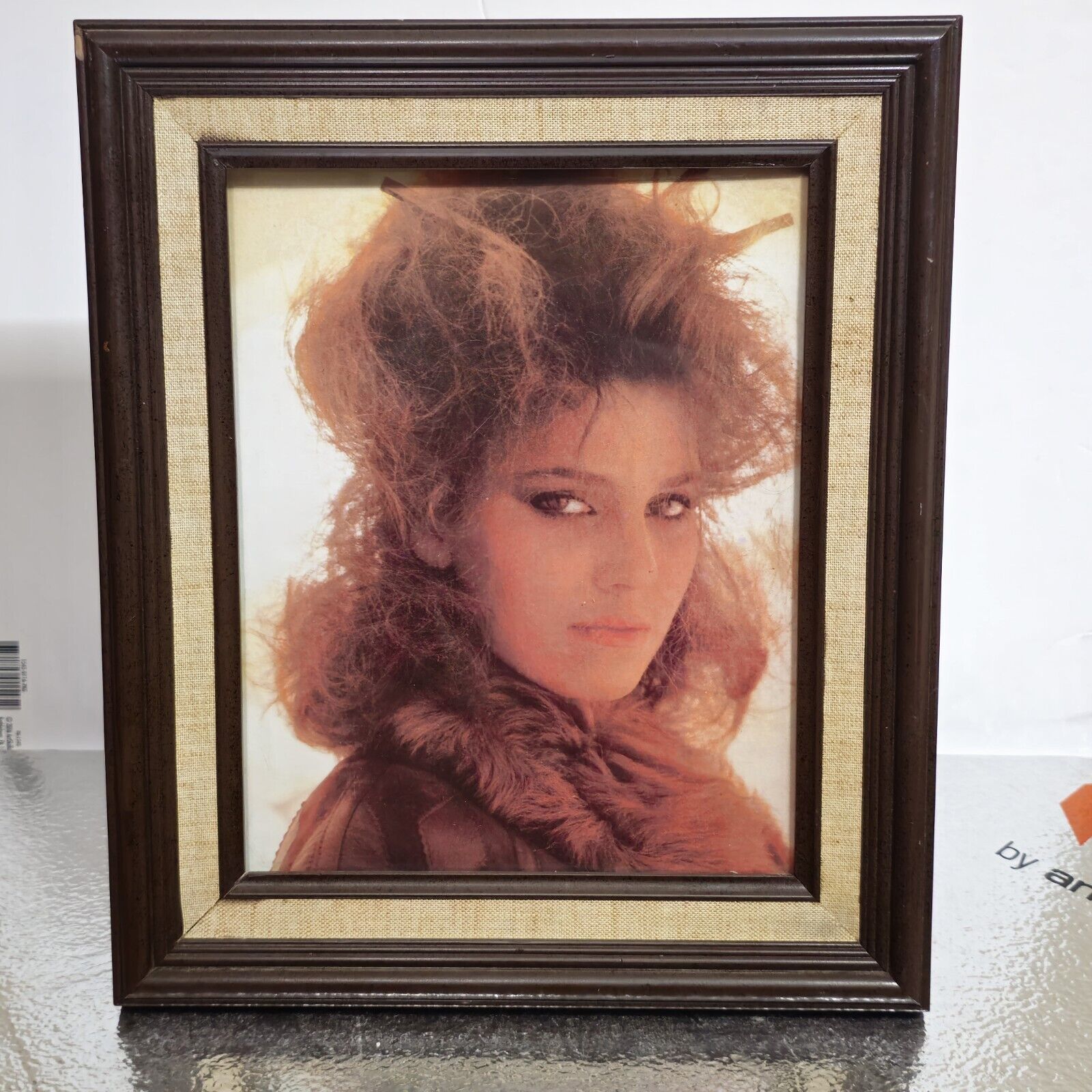 Vintage 80s Picture Frame With Photo
