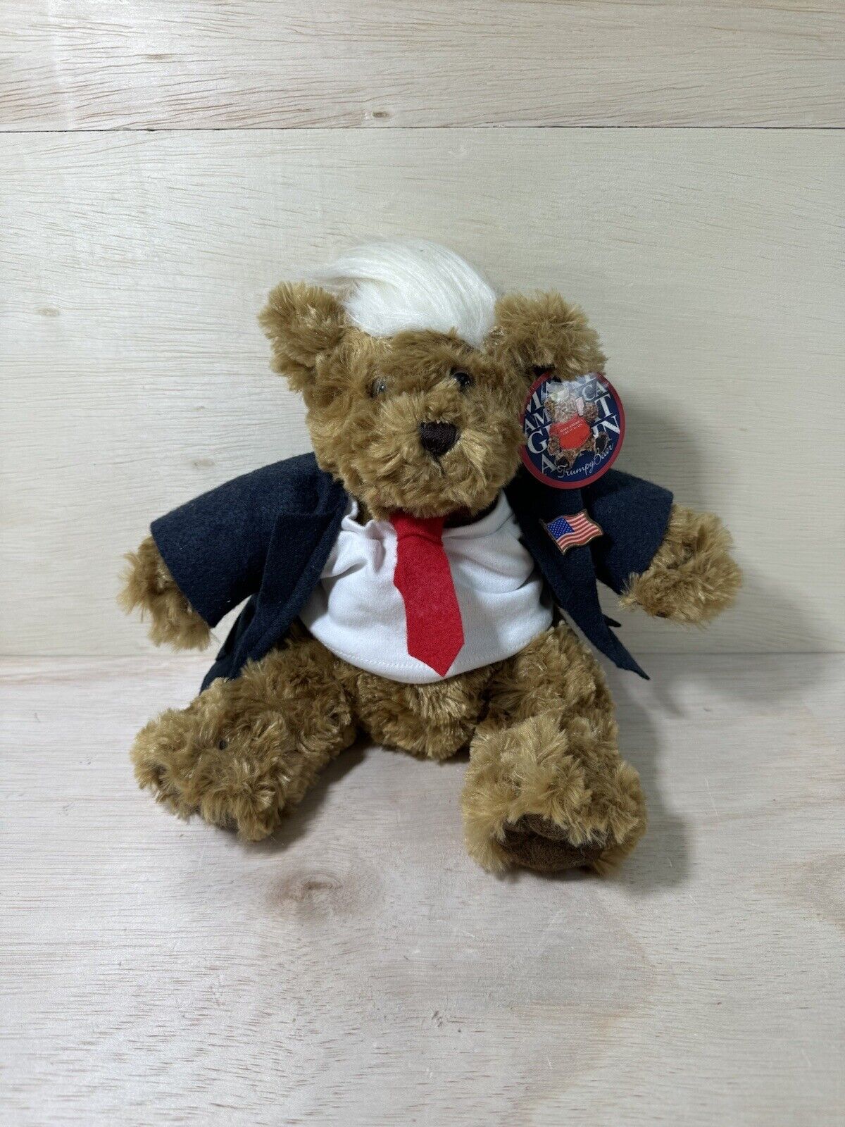 Trump Teddy Bear .. Plush Donald Trump Trumpy Bear MAGA Original Cut Tag