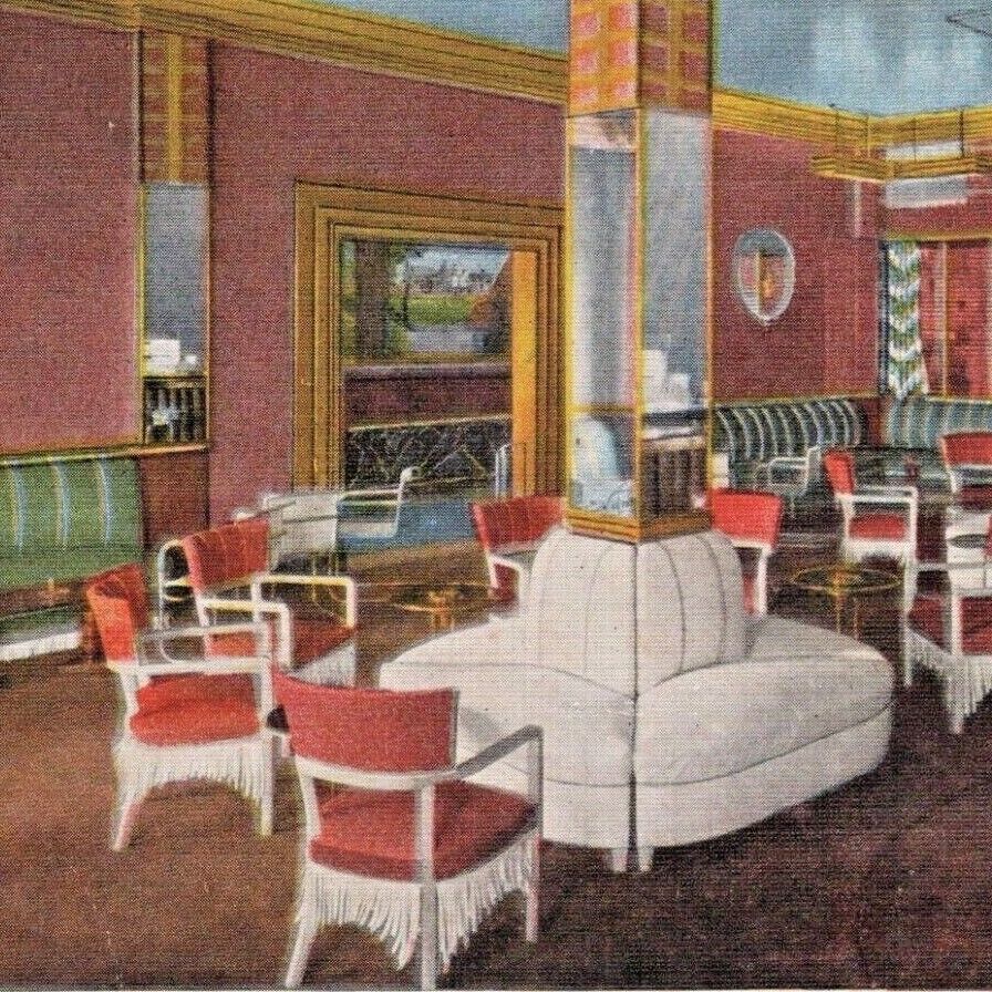 Vintage 1930s Indian Room Hotel Niagara Falls New York Postcard
