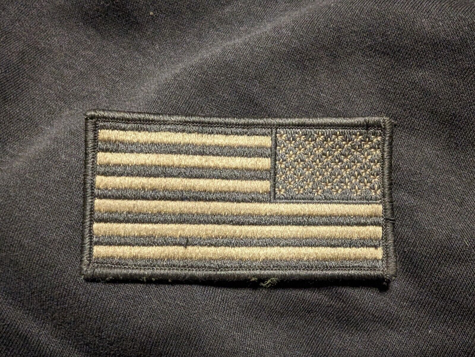 U.S. Navy NWU Type III Camo Dark Reverse American Flag Shoulder Patch 