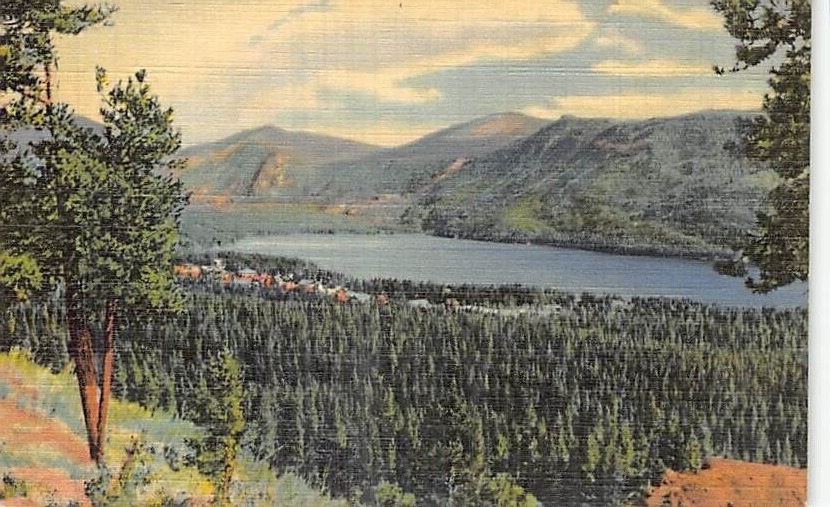 Postcard CO: Grand Lake, Rocky Mountain NP, Colorado, Vintage Linen Posted 1944