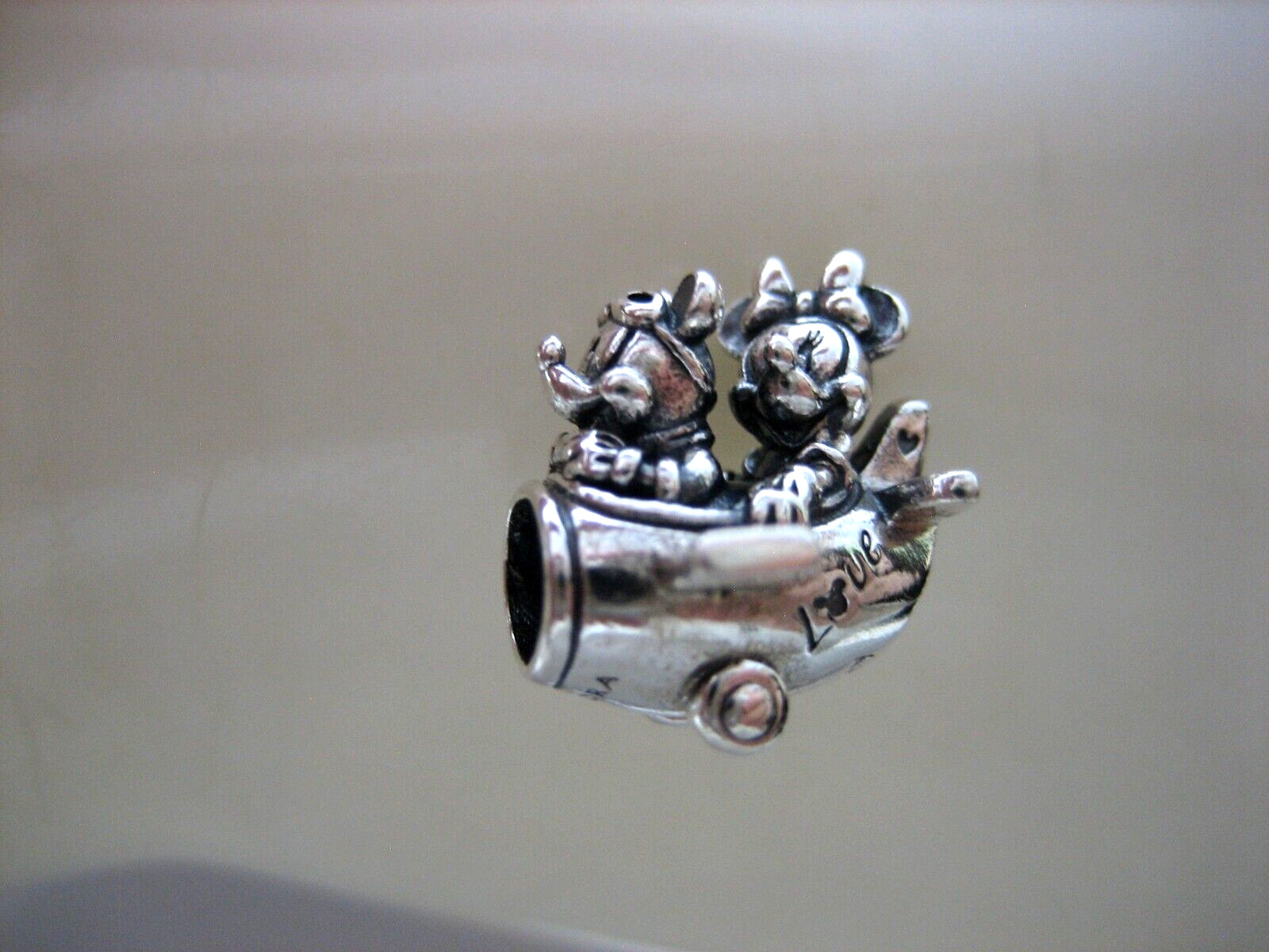 Authentic Pandora Disney Mickey & Minnie Mouse Airplane Charm