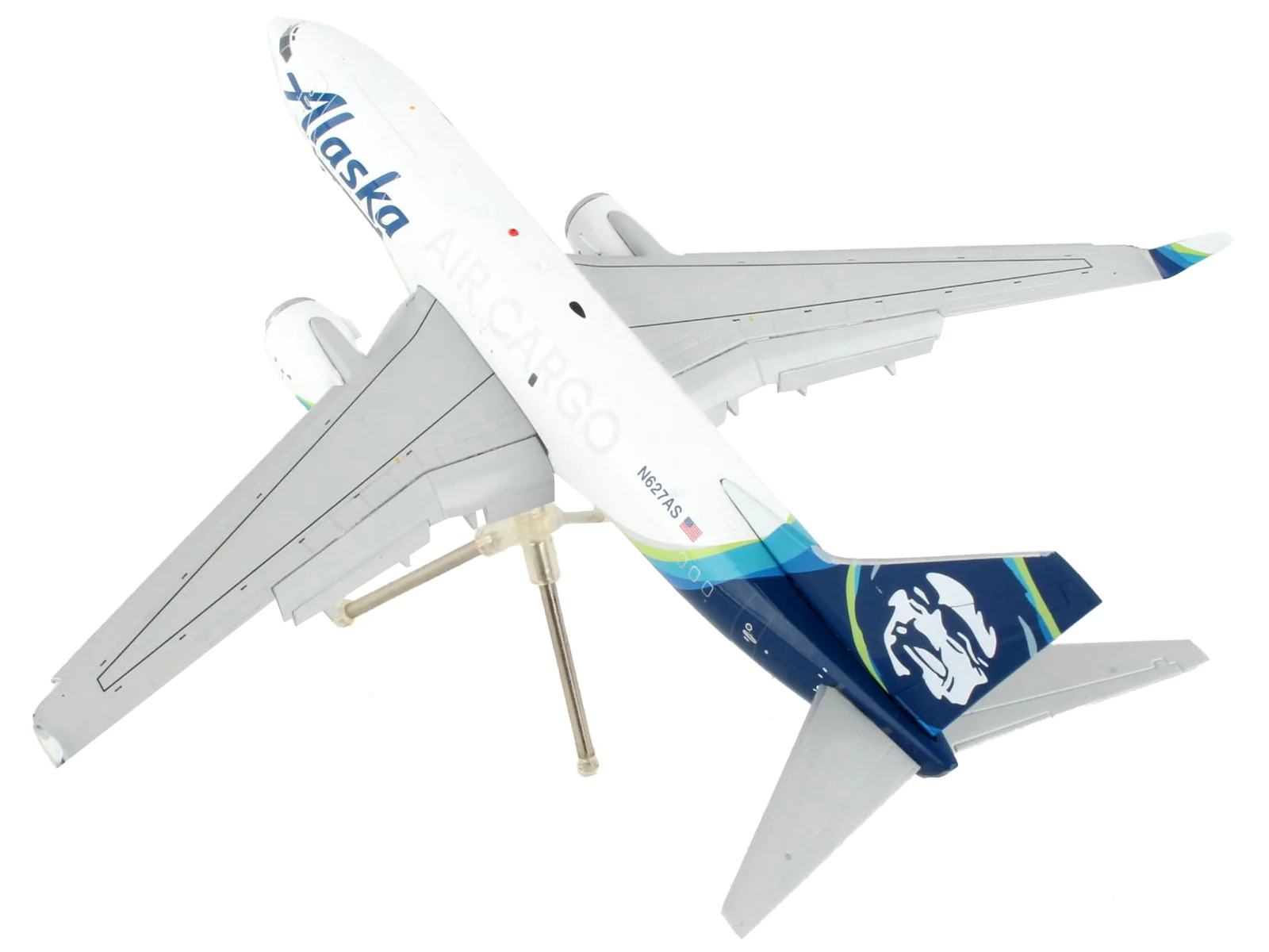 Boeing 737-700BDSF Commercial Flaps Down Alaska 1/200 Diecast Model Airplane