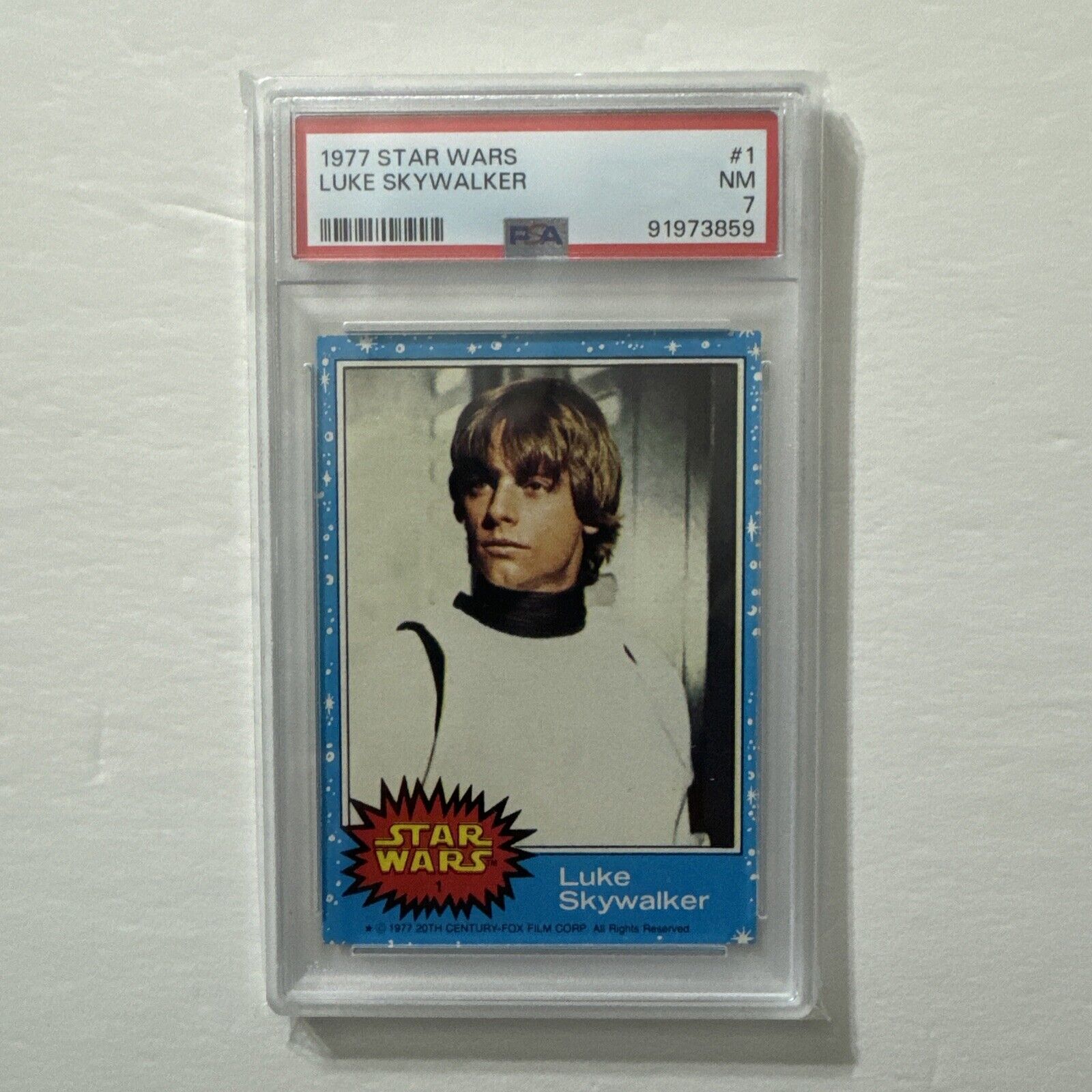 1977 Star Wars Luke Skywalker ROOKIE  PSA 7