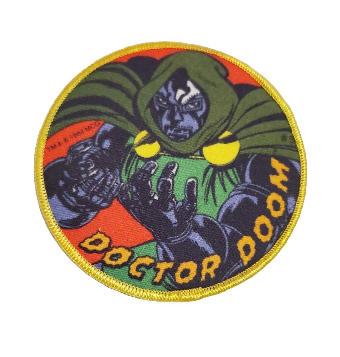 Vintage Doctor Doom 1984 Marvel Comic Group Sew On Patch Badge RARE