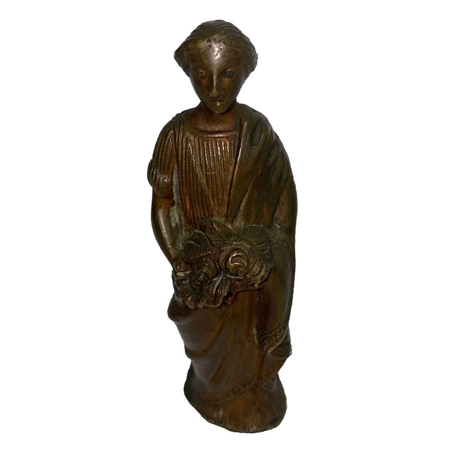 Antique Bronze Roman Goddess Statue (Flora?) 1800’s Piece 