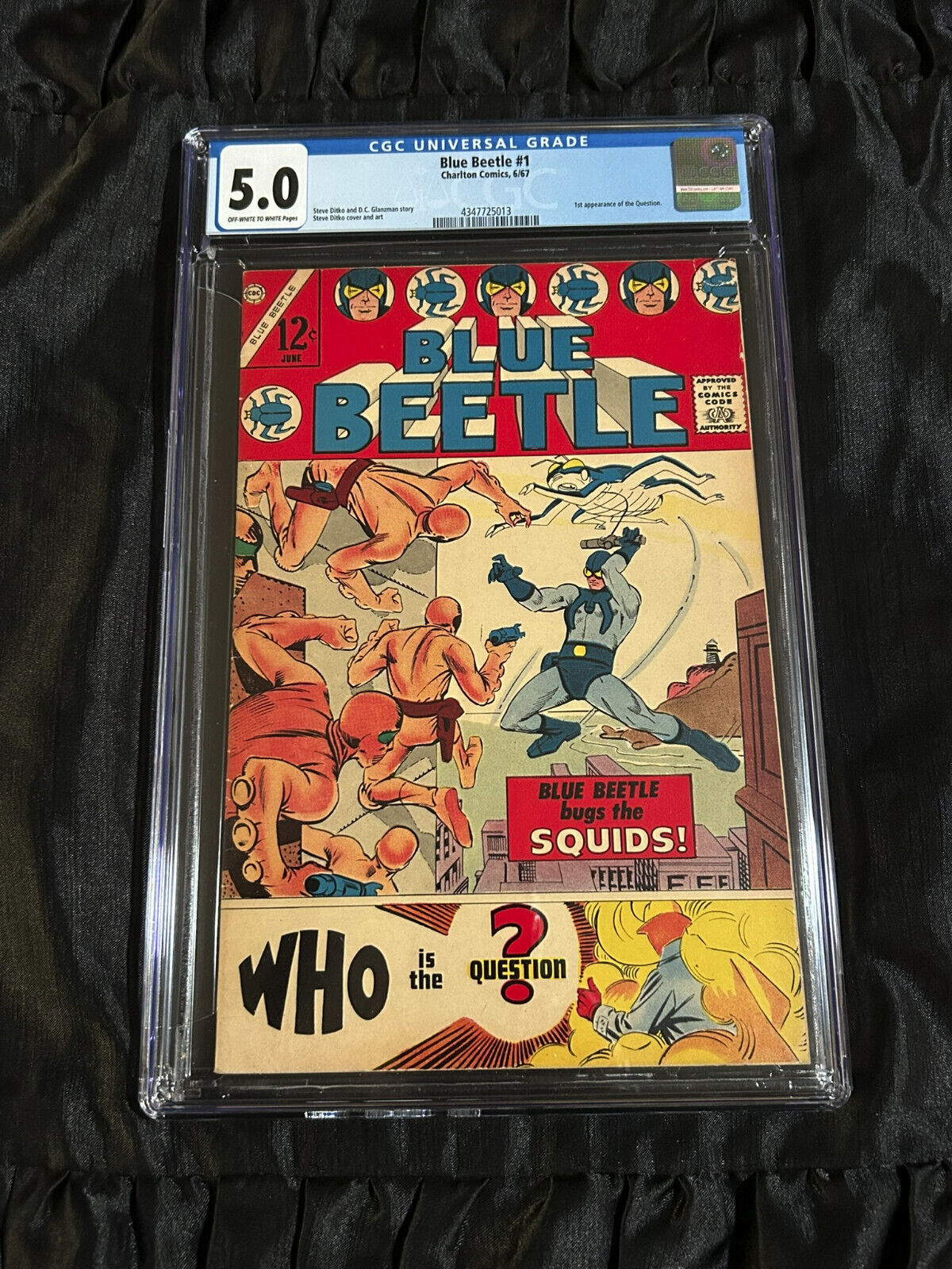 Charlton Comics 1967 Blue Beetle #1 CGC 5.0 1st Ditko Question and Ted Kord BB