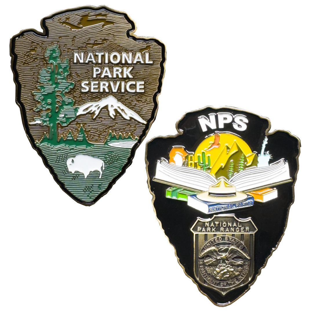 EL16-002 National Park Service NPS arrowhead Challenge Coin