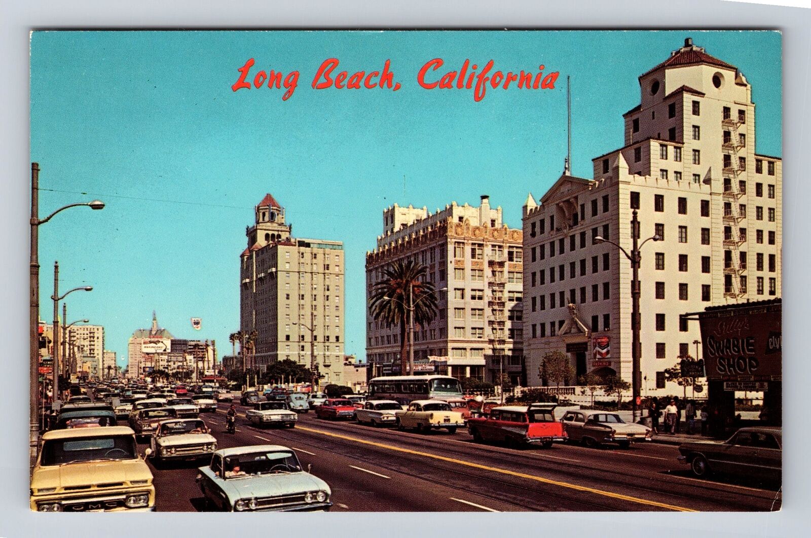 Long Beach CA-California, Breakers Hotel, Ocean Boulevard Vintage c1960 Postcard