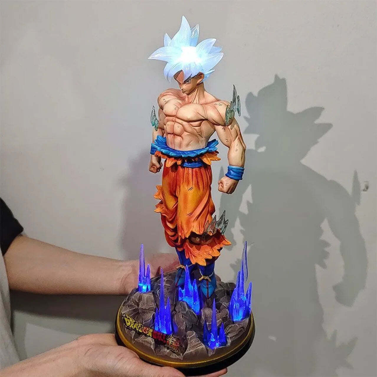 32cm Dragon Ball Z Ultra Instinct Goku Figure Gk Anime Figure Large Luminous PVC