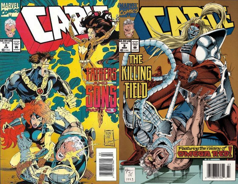 Cable #8-9 Newsstand Covers (1993-2002) Marvel Comics - 2 Comics