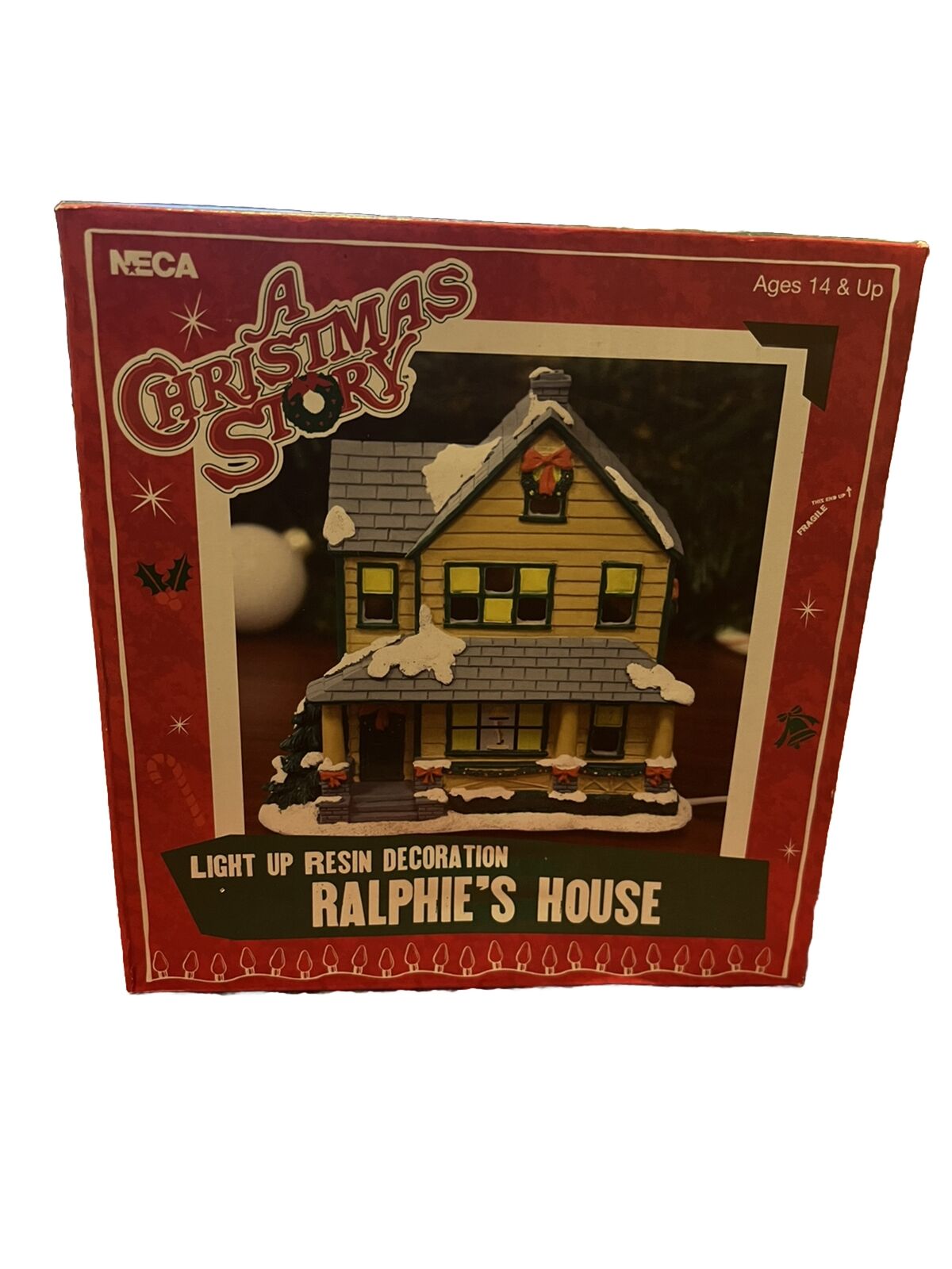 NECA  A Christmas Story Ralphie's House Light-Up Resin Decoration