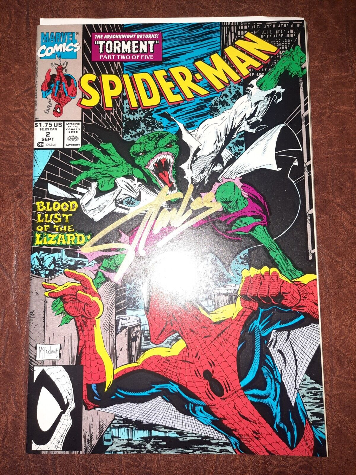 Spider-Man #2 Todd McFarlane Marvel 1990 Stan Lee Signed No Coa NM 9.2-9.4