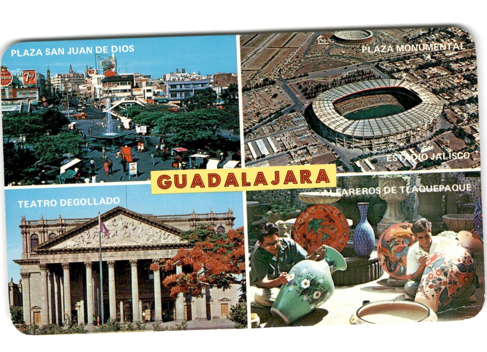 Guadalajara, Jalisco, México Vintage Chrome Postcard
