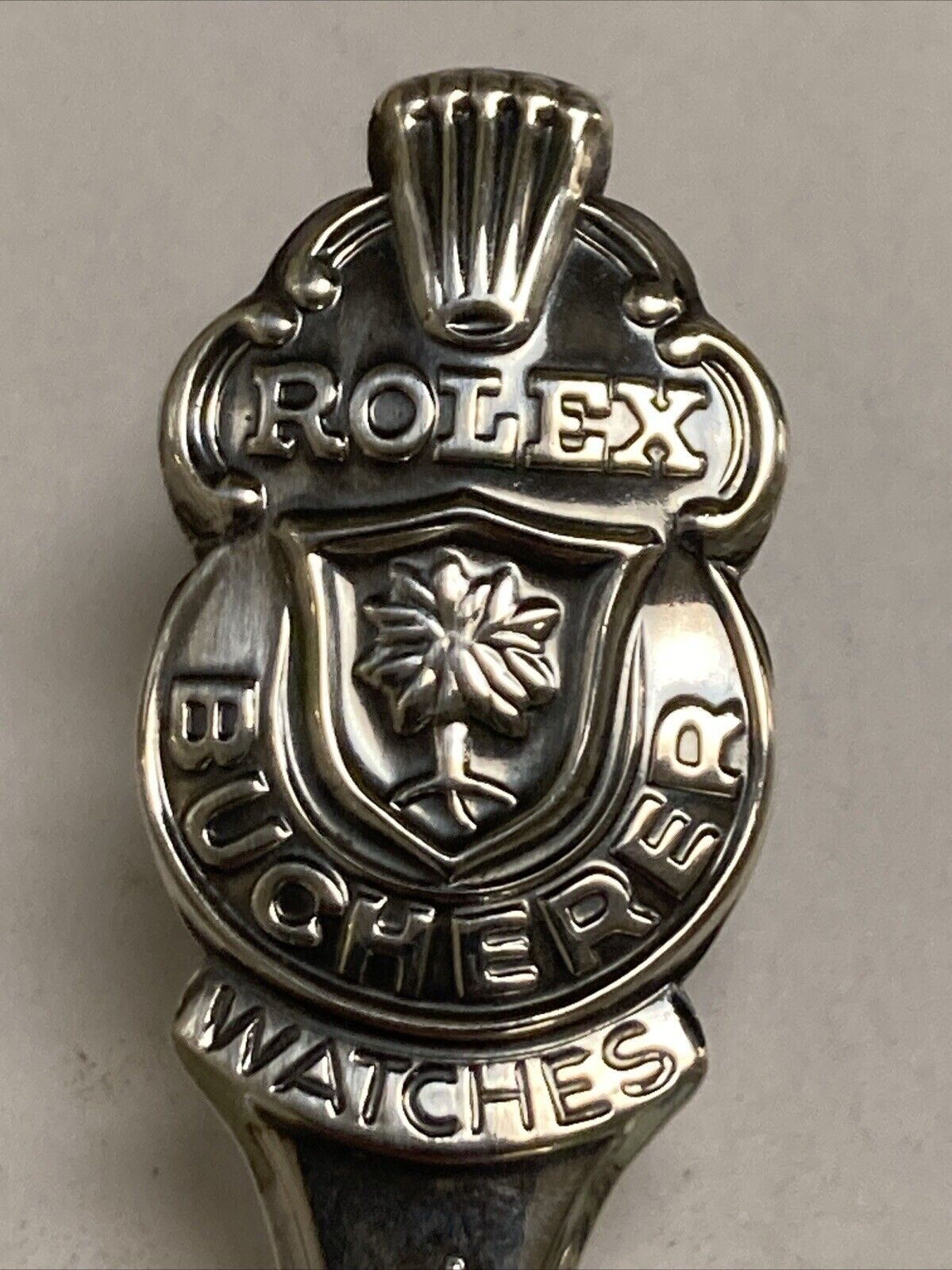 Basel  Rolex Bucherer Watches CB 6.9 Vintage Souvenir Spoon Collectible