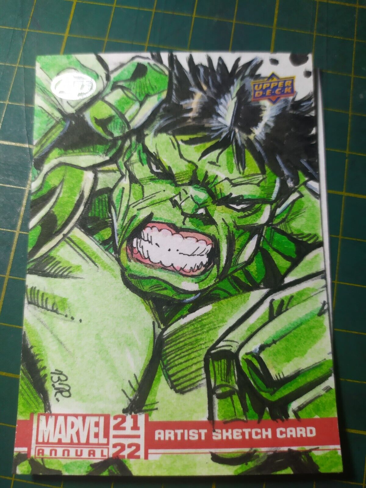 2022 UpperDeck Marvel Annual 21/22 - Hulk 1/1 by Bete Rodrigues