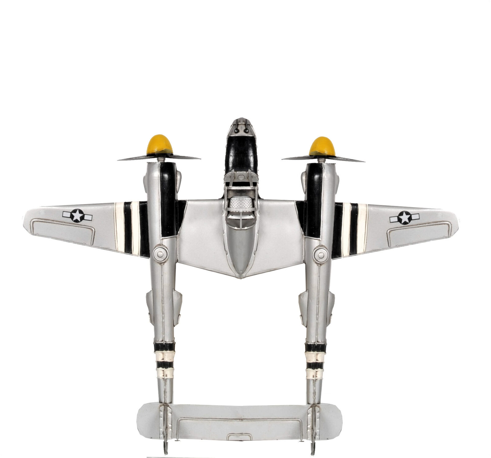 All Metal 1941 Lockheed P-38 Lightning Fighter Model Airplane