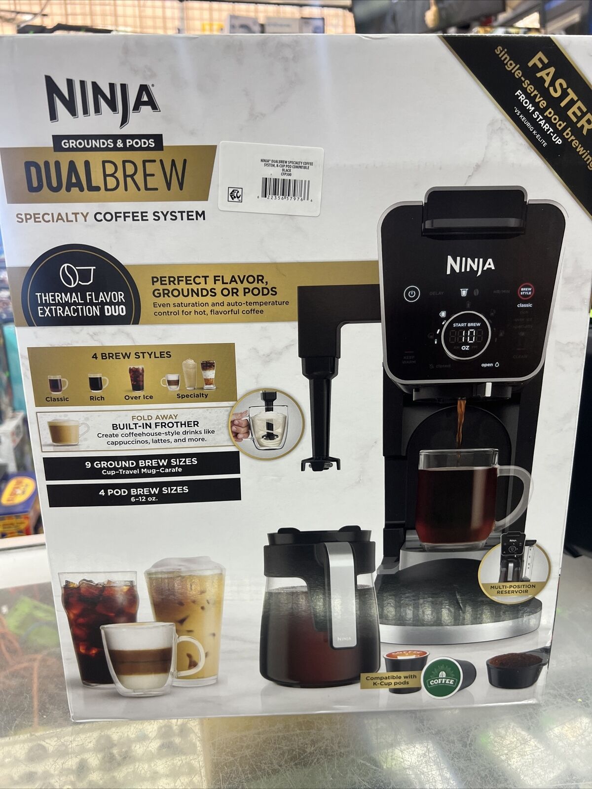 Ninja CFP300 Dual Brew 12 Cups Coffee Maker - Black
