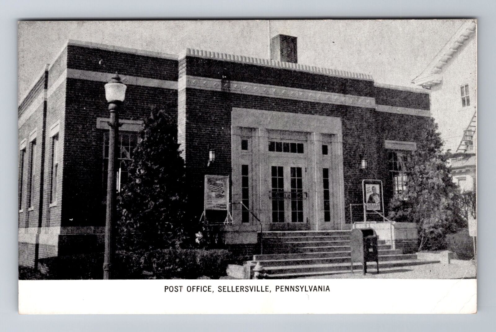 Sellersville PA-Pennsylvania, Post Office, Antique, Vintage Postcard
