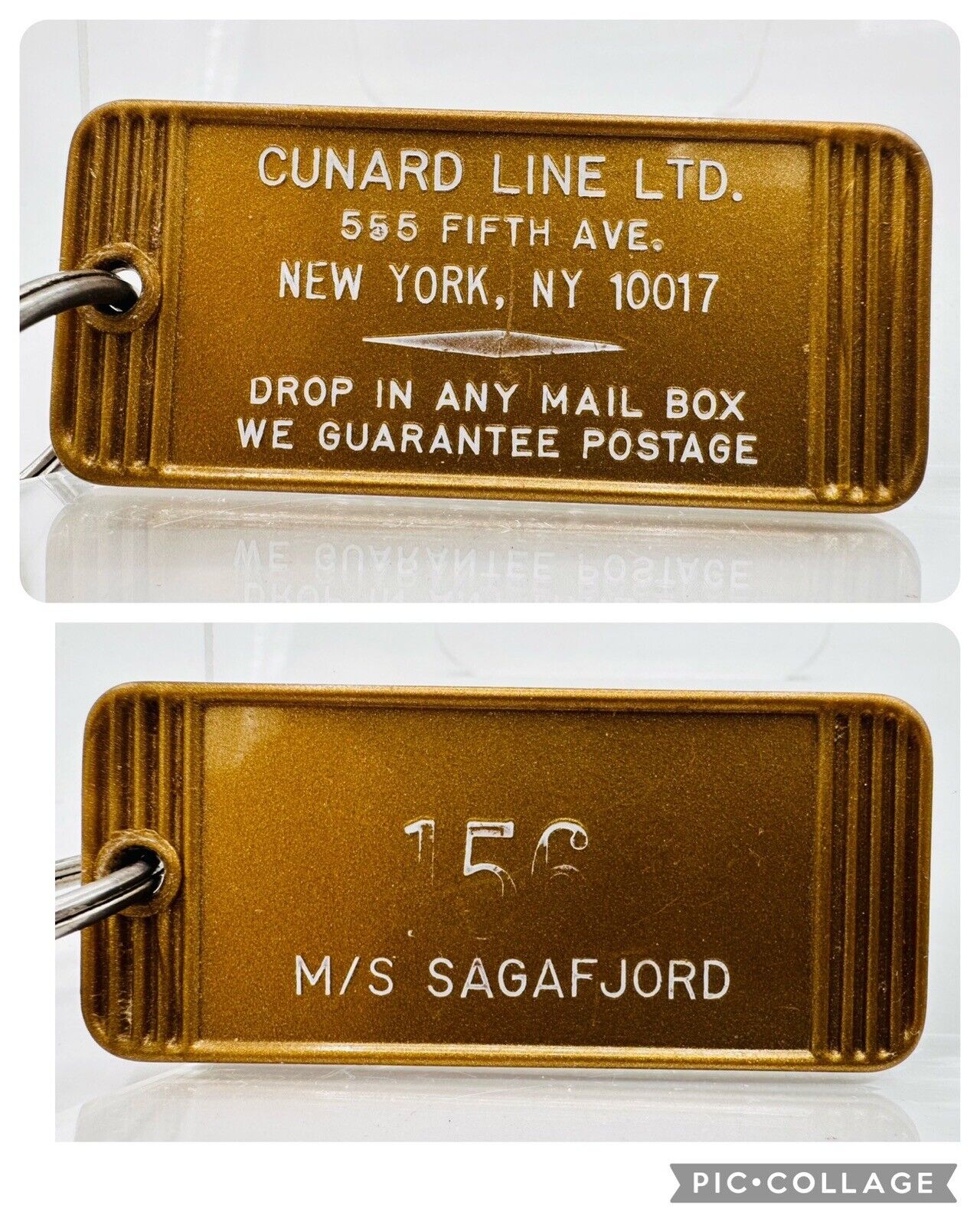 Cunard Line Ltd. 555 Fifth Ave New York, NY 10017 M/S Sagafjord Cabin Room Key