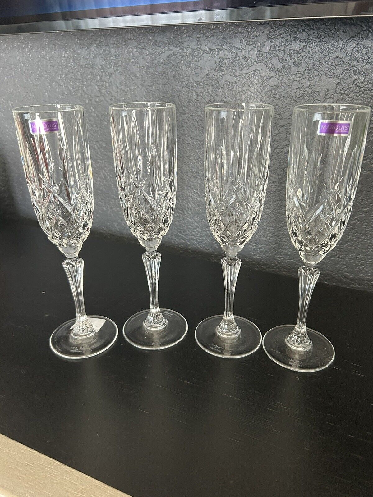 Markham Champagne Flute Set Of 4 Marquis By Waterford Made In Italy
