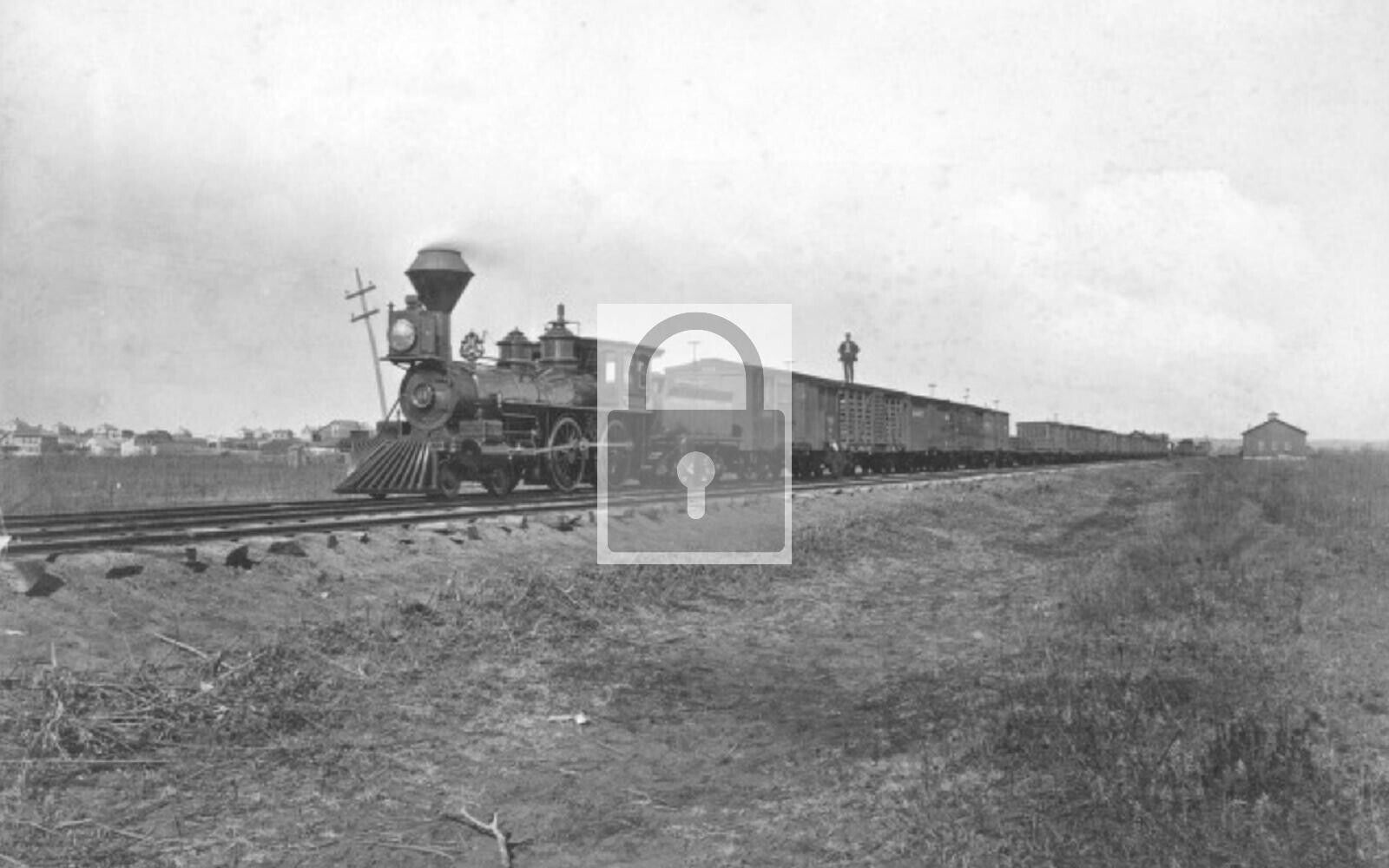 Railroad Train Junction City Kansas KS Reprint Postcard