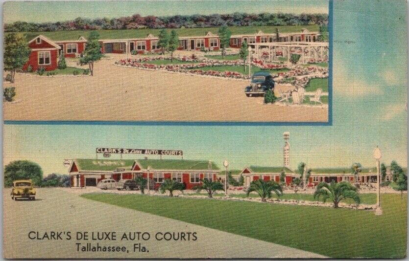 1940 Tallahassee, Florida Roadside Postcard 