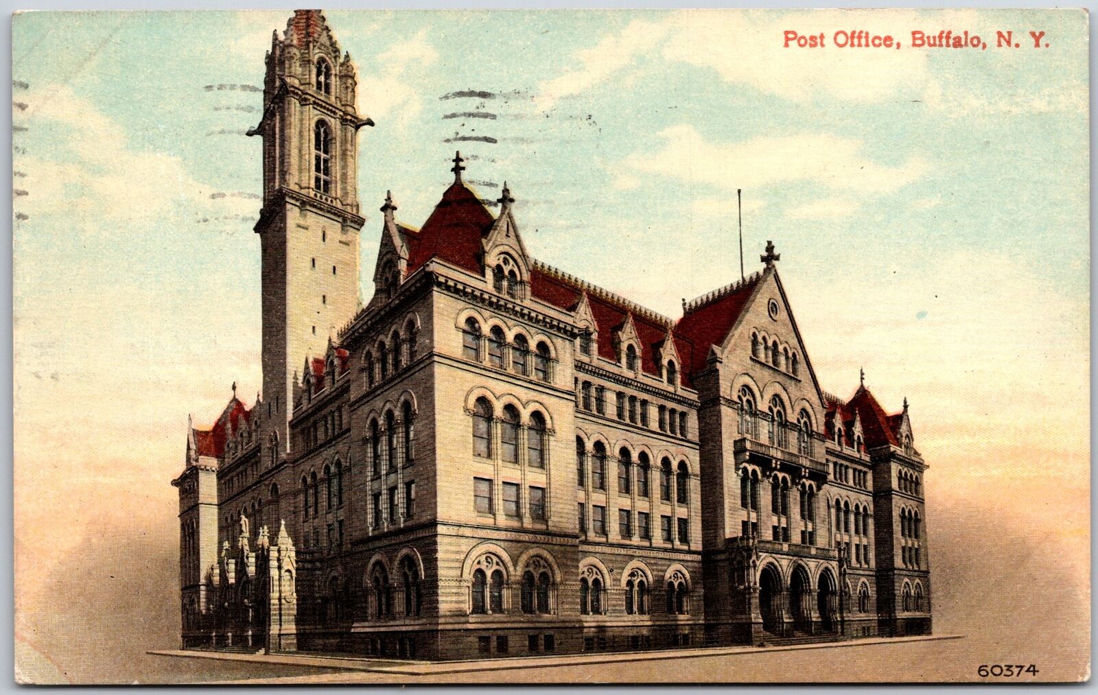 New York, 1913 Historic Post Office Tower, Government Building, Vintage Postcard
