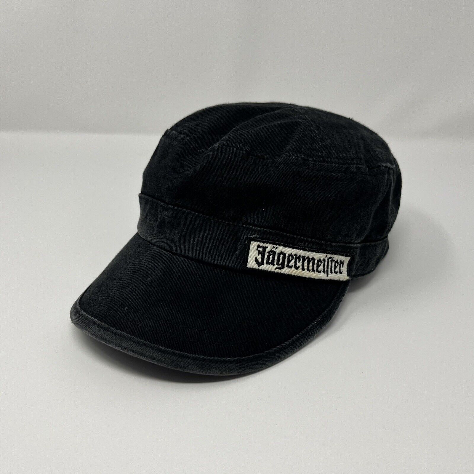 Vintage Jagermeister Cadet Hat Patch Bar Logo Adjustable Strap Embroidered Cap