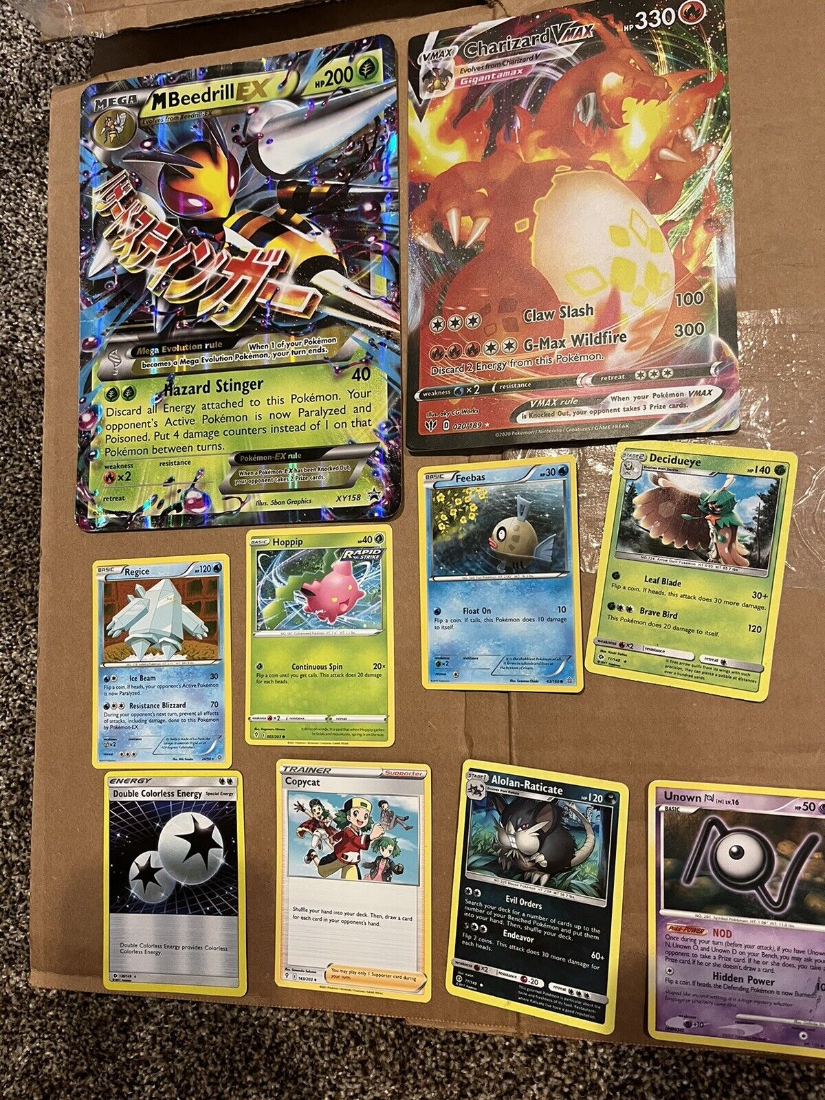 Pokémon Card Lot-156 Cards-Incl. Rayquaza EX, Origin Forme Dialga VSTAR -198/189