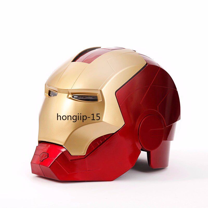 Iron Man's Cosplay Helmet Jarvis Armor Wearable LED Mask Gloves Arm Boy Toy Gift
