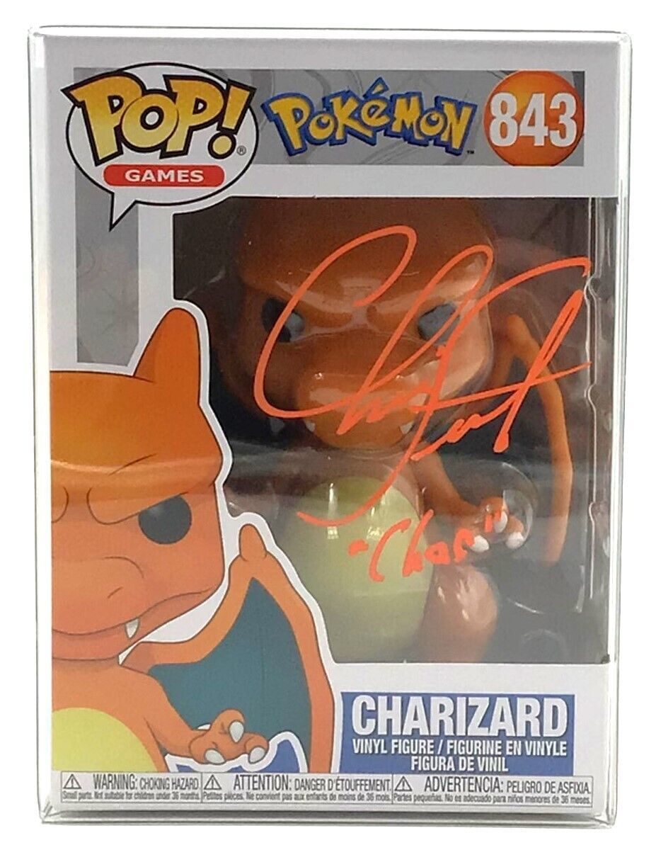 Funko Pop Pokémon Charizard #843 Signed by Christopher Corey Smith PSA