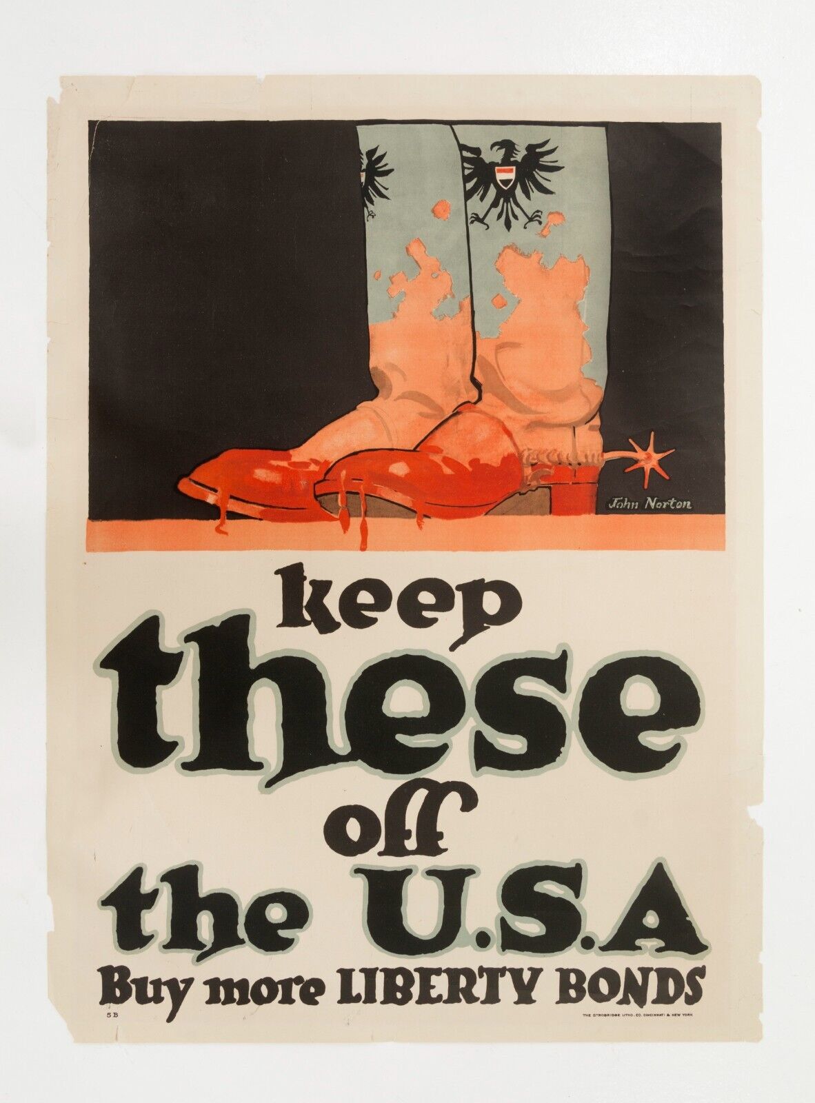 1918 Keep these off the USA Buy more Liberty Bonds vintage American WW1 poster