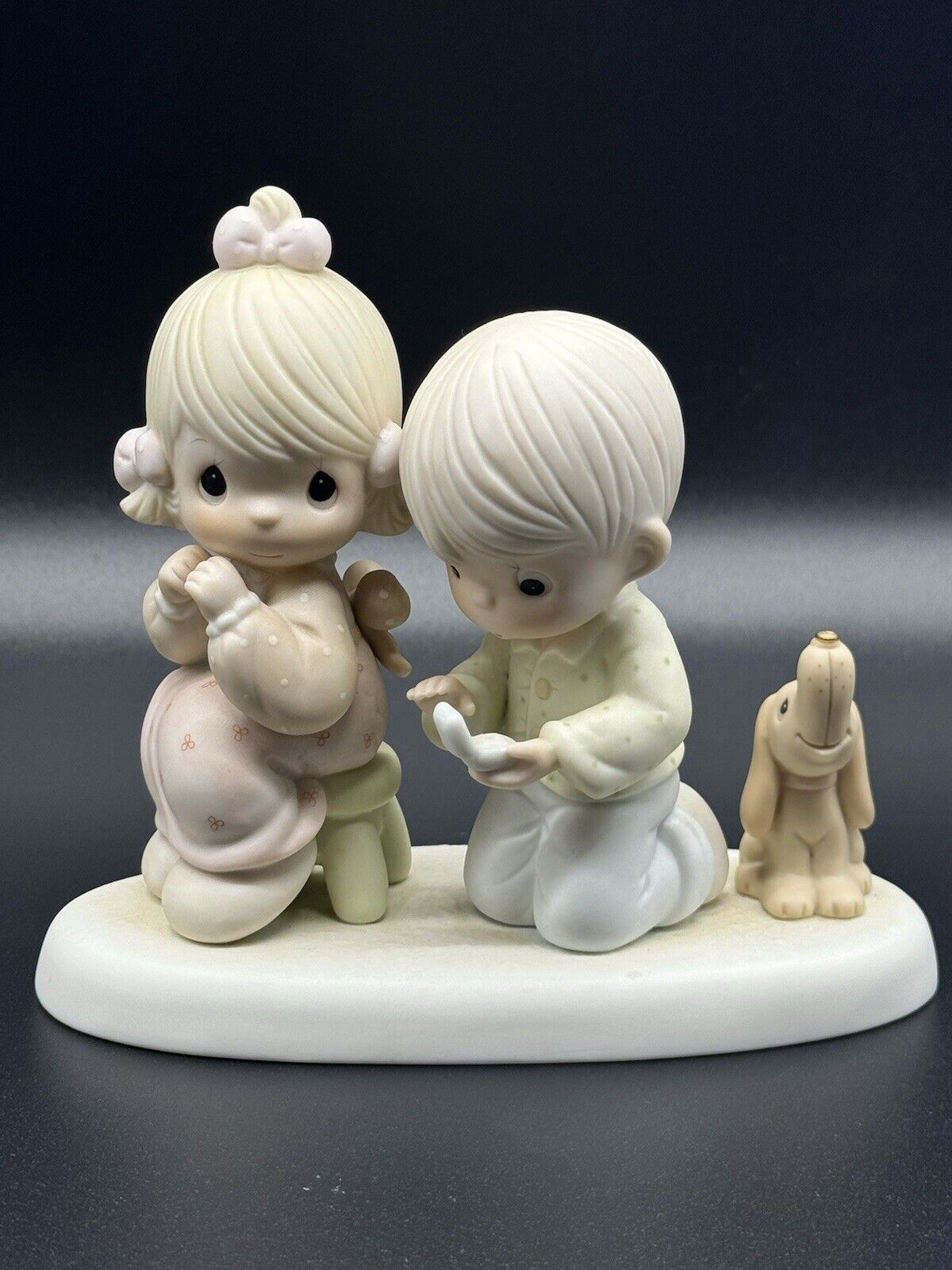 Vintage 1987 Precious Moments FIgurine  With This Ring I...
