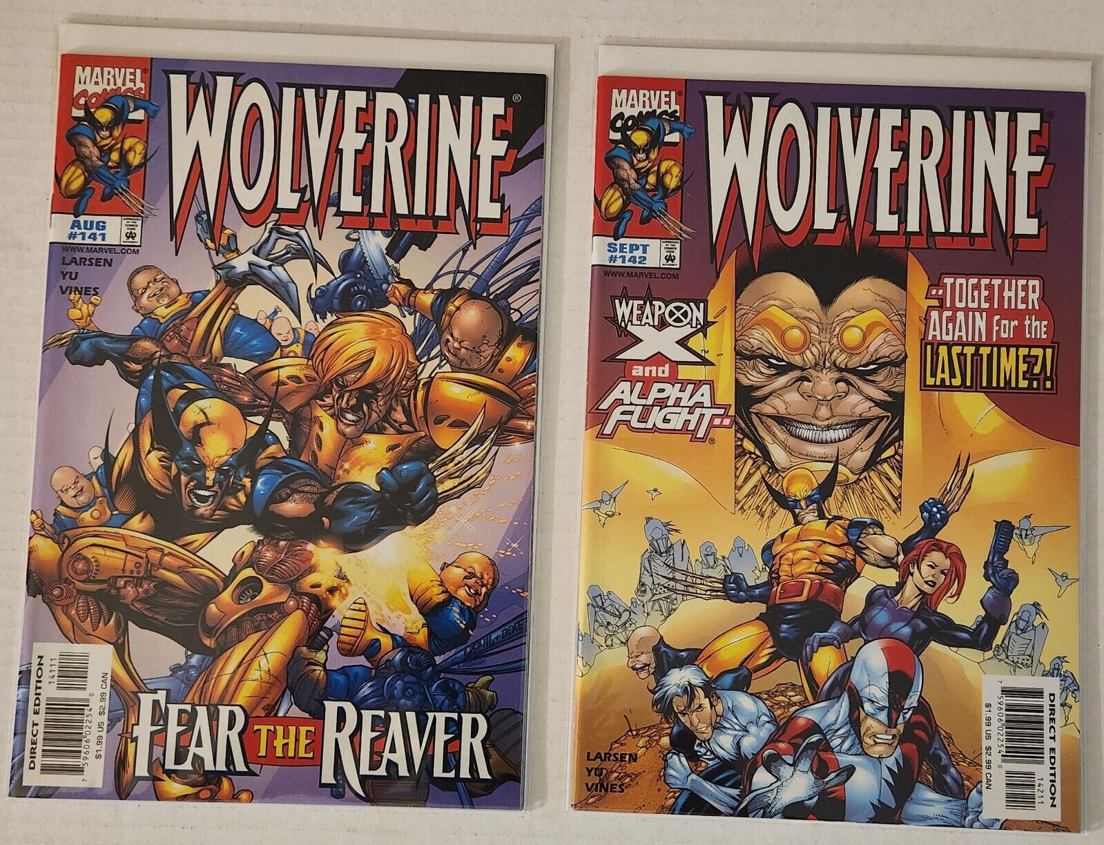 Wolverine (vol. 2) #141-150 (Marvel Comics 1999-2000) 10 issue run