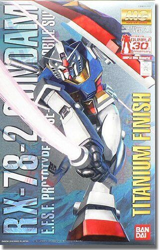 MG 1/100 RX-78-2 Gundam Ver.2.0 Titanium Finish Mobile Suit Gundam Model Kit