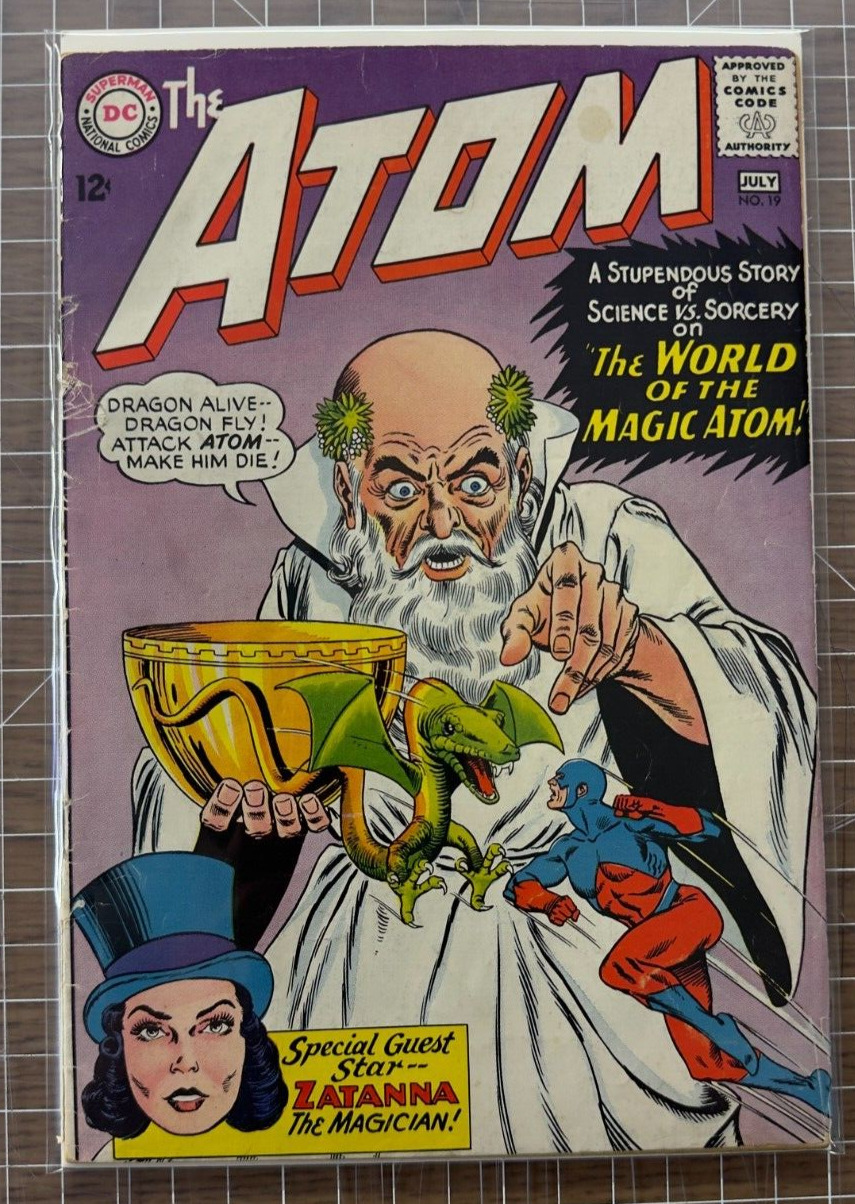 The Atom #19 Nice Silver Age Superhero Vintage DC Comic 1965 3.5-4.5