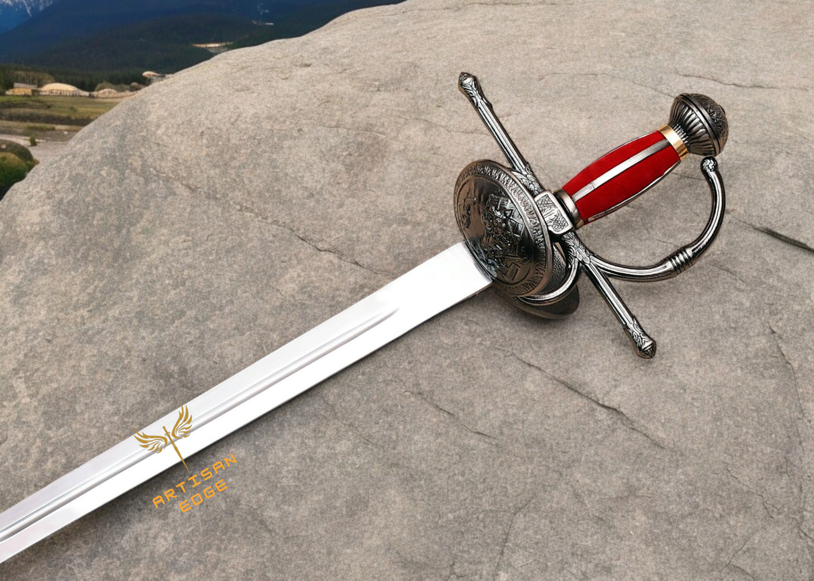 Handmade Rapier Sword 1095 Steel High Carbon Zorro Fencing Sword french sword