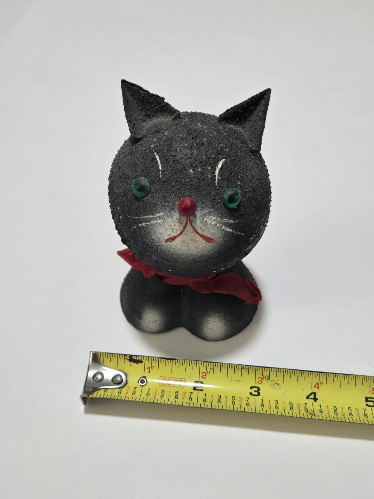 Vintage Halloween Early 1920s German Black Cat Composition Candy Container Rare